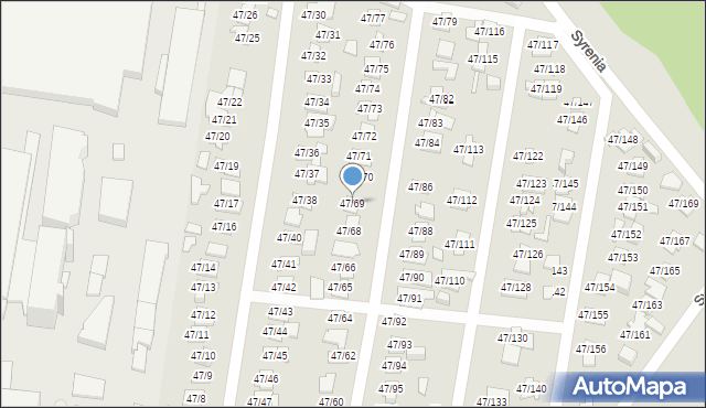 Poznań, Bałtycka, 47/69, mapa Poznania