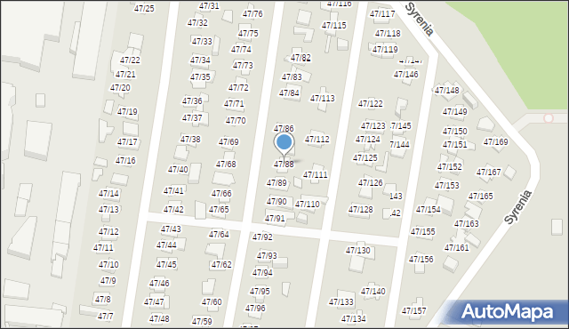 Poznań, Bałtycka, 47/88, mapa Poznania