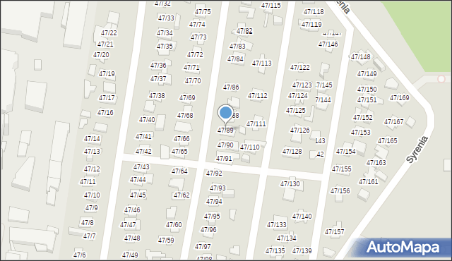 Poznań, Bałtycka, 47/89, mapa Poznania