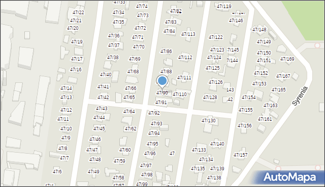 Poznań, Bałtycka, 47/90, mapa Poznania