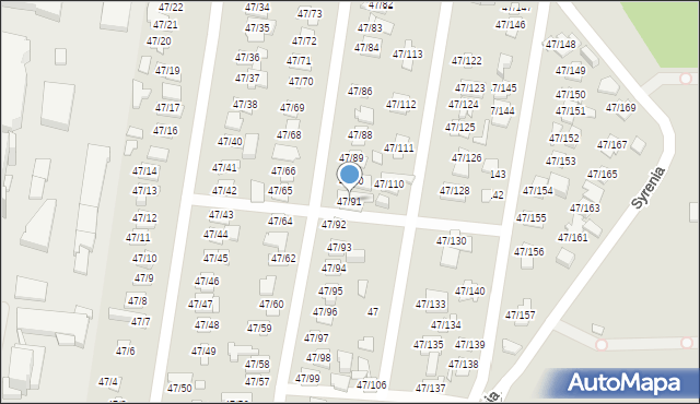 Poznań, Bałtycka, 47/91, mapa Poznania