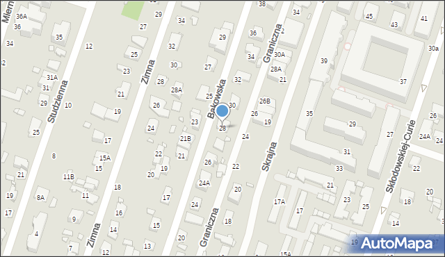 Pruszków, Bąkowska, 28, mapa Pruszków