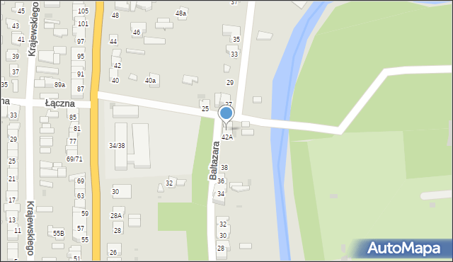 Pułtusk, Baltazara, 42B, mapa Pułtusk