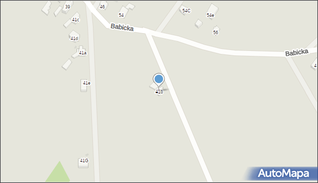 Racibórz, Babicka, 41b, mapa Racibórz