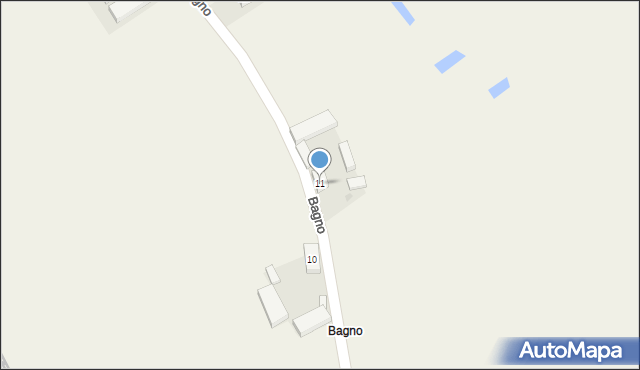 Racięcice, Bagno, 11, mapa Racięcice