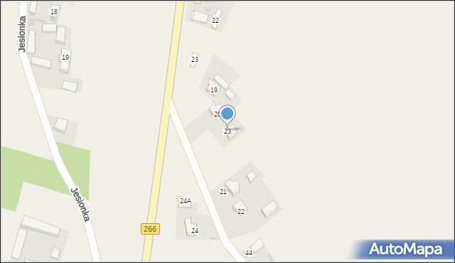 Racięcice, Bagno, 23, mapa Racięcice