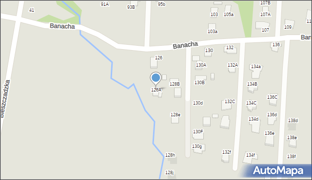 Radom, Banacha Stefana, 126A, mapa Radomia