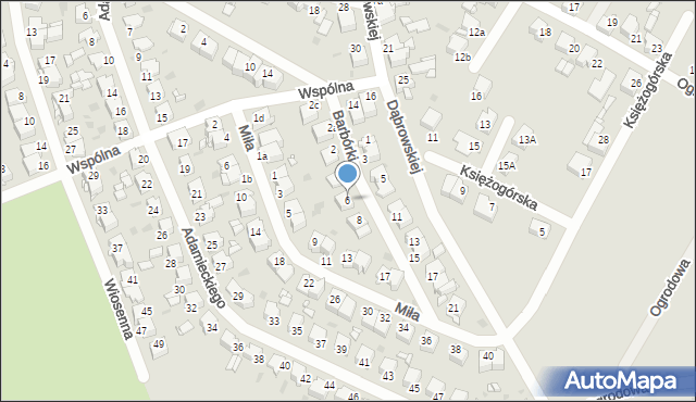 Radzionków, Barbórki, 6, mapa Radzionków