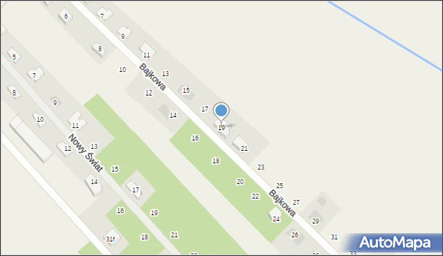 Rajec Poduchowny, Bajkowa, 19, mapa Rajec Poduchowny