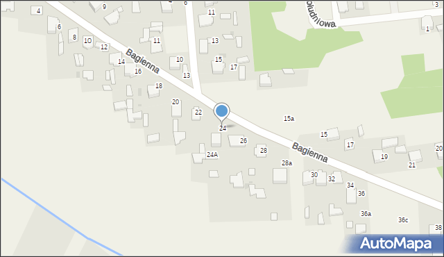 Rodaki, Bagienna, 24, mapa Rodaki
