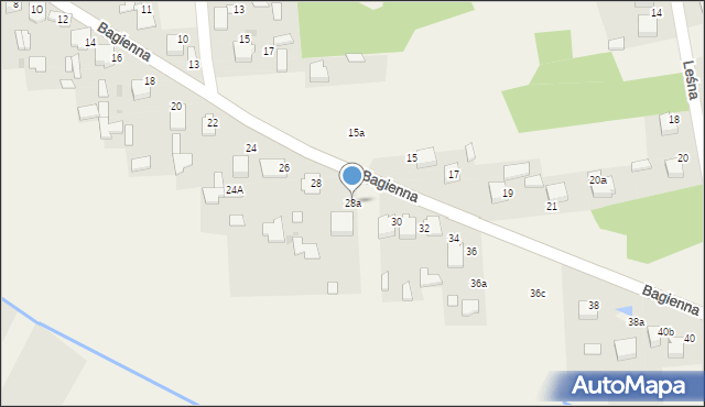 Rodaki, Bagienna, 28a, mapa Rodaki