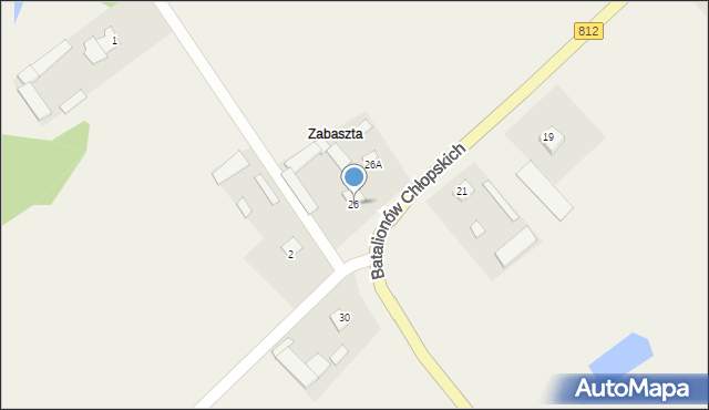 Rossosz, Batalionów Chłopskich, 26, mapa Rossosz