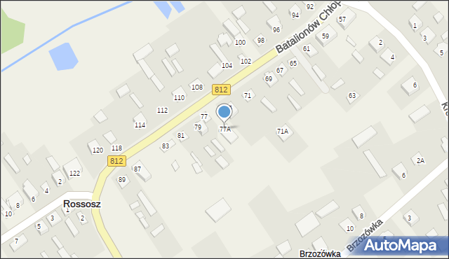 Rossosz, Batalionów Chłopskich, 77A, mapa Rossosz