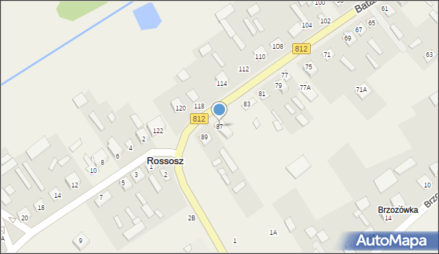 Rossosz, Batalionów Chłopskich, 87, mapa Rossosz