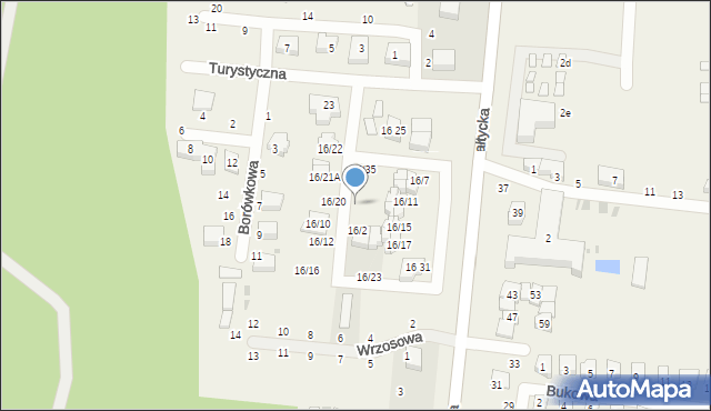 Rowy, Bałtycka, 16/29, mapa Rowy