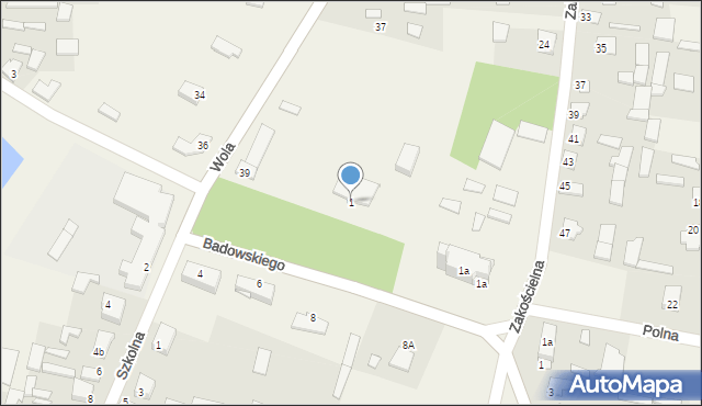 Rudka, Badowskiego Michała, ks. prał., 1, mapa Rudka