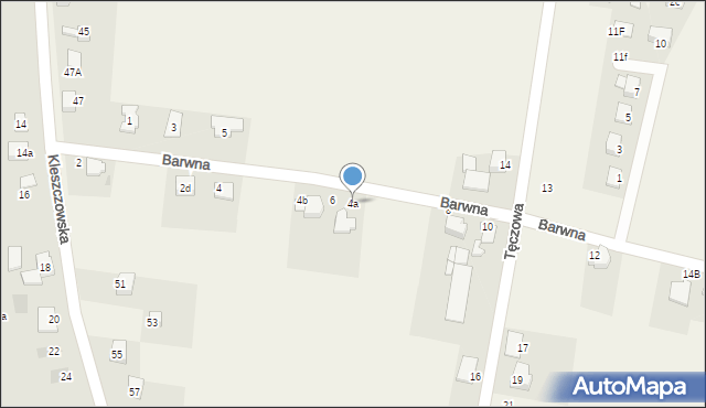 Rudziczka, Barwna, 4a, mapa Rudziczka