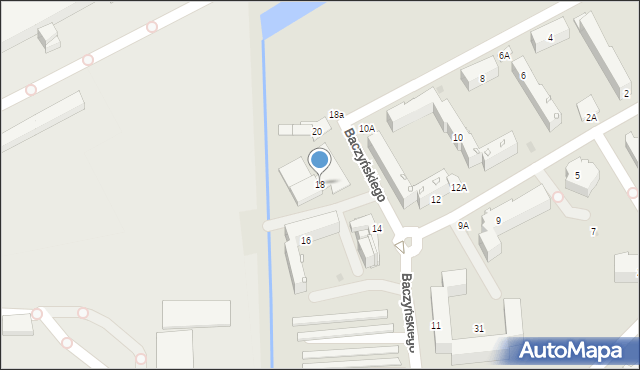 Sandomierz, Baczyńskiego Krzysztofa Kamila, 18, mapa Sandomierza