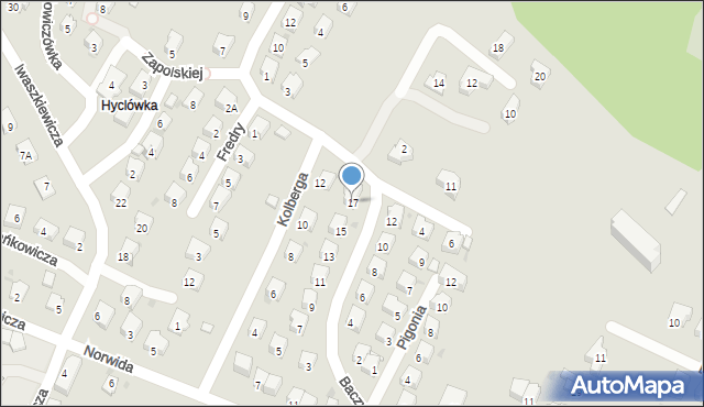 Sanok, Baczyńskiego Krzysztofa Kamila, 17, mapa Sanok