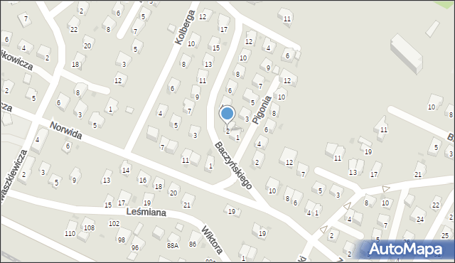 Sanok, Baczyńskiego Krzysztofa Kamila, 2, mapa Sanok