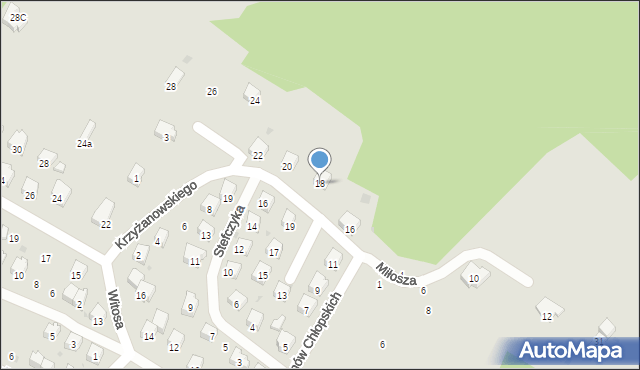 Sanok, Batalionów Chłopskich, 18, mapa Sanok