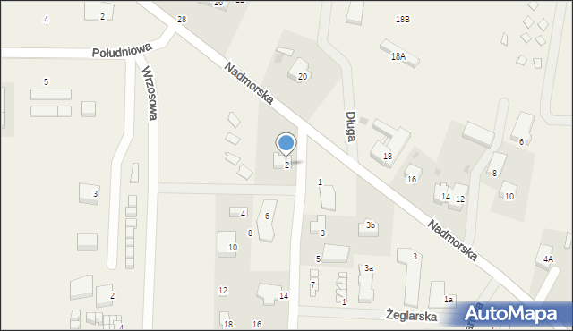 Sarbinowo, Bałtycka, 2, mapa Sarbinowo