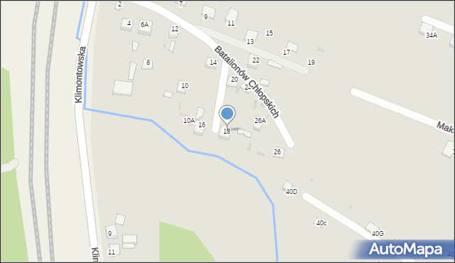 Sędziszów, Batalionów Chłopskich, 18, mapa Sędziszów