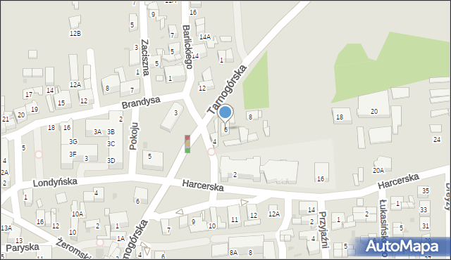 Siemianowice Śląskie, Barlickiego Norberta, 6, mapa Siemianowice Śląskie