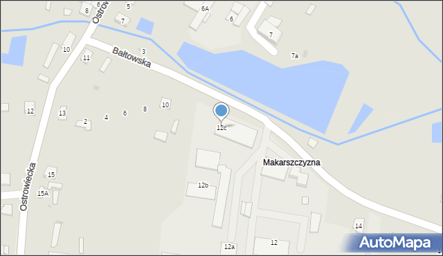 Sienno, Bałtowska, 12c, mapa Sienno