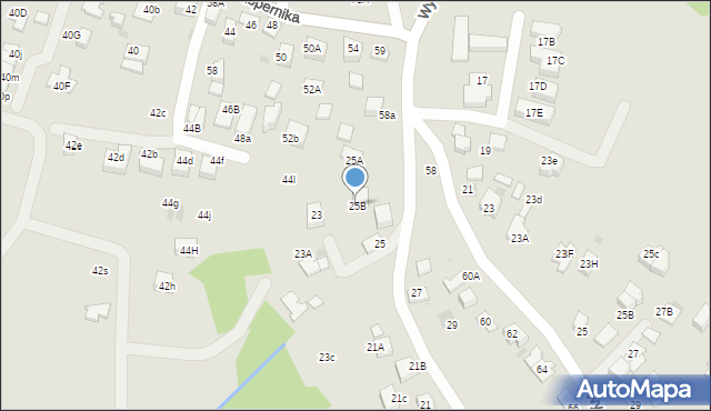 Skawina, Batalionów Chłopskich, 25B, mapa Skawina