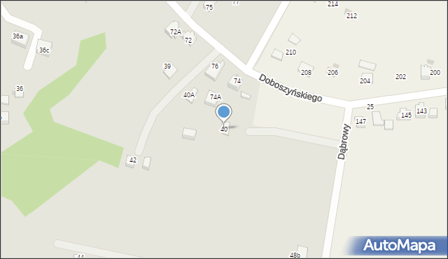 Skawina, Batalionów Chłopskich, 40, mapa Skawina