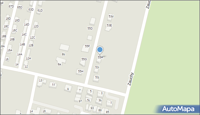 Słupsk, Banacha Stefana, 53H, mapa Słupska
