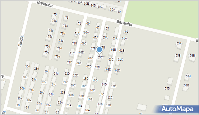 Słupsk, Banacha Stefana, 65C, mapa Słupska