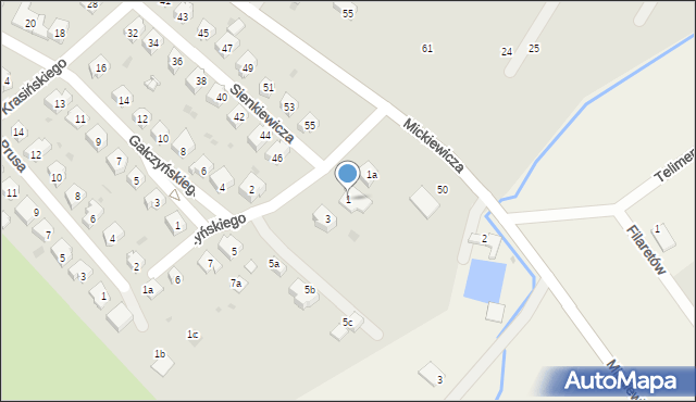 Sobótka, Baczyńskiego Krzysztofa Kamila, 1, mapa Sobótka