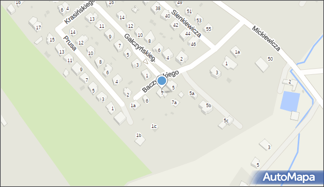 Sobótka, Baczyńskiego Krzysztofa Kamila, 7, mapa Sobótka