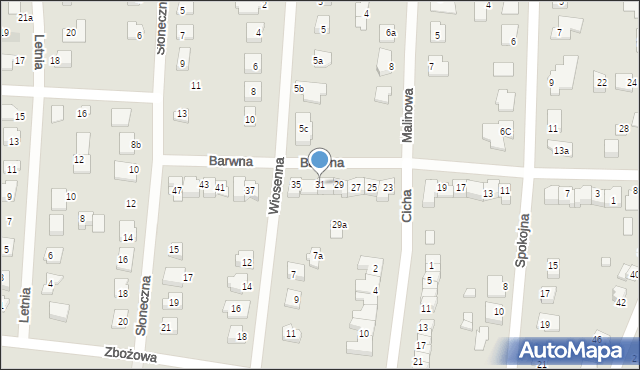Solec Kujawski, Barwna, 31, mapa Solec Kujawski