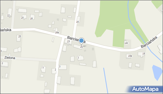 Srokowo, Barciańska, 21, mapa Srokowo