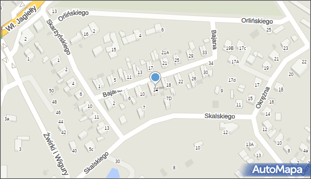 Starogard Gdański, Bajana Jerzego, 14, mapa Starogard Gdański