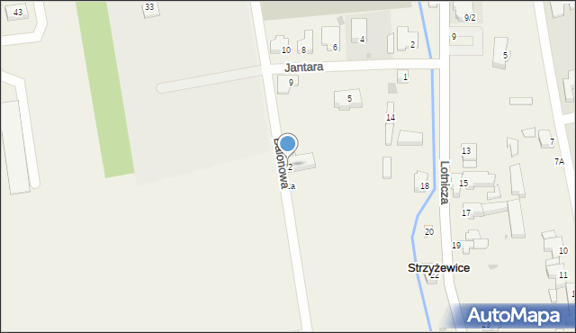 Strzyżewice, Balonowa, 22, mapa Strzyżewice