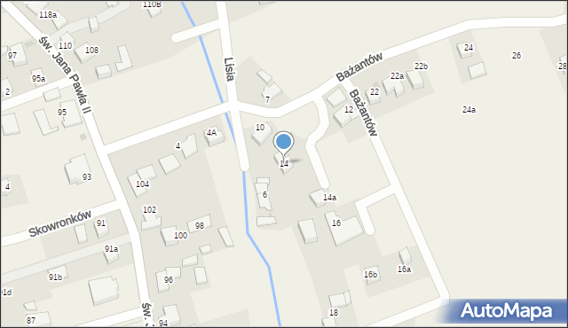 Studzienice, Bażantów, 14, mapa Studzienice
