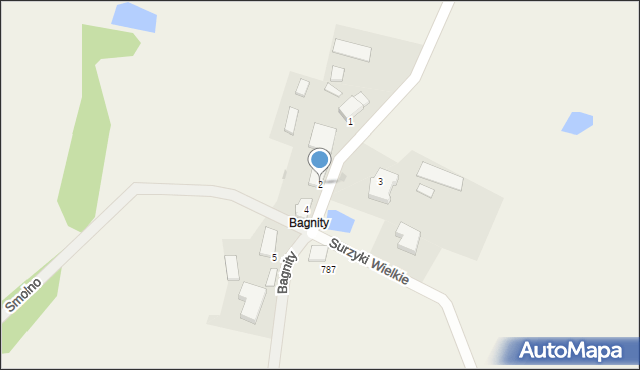 Surzyki Wielkie, Bagnity, 2, mapa Surzyki Wielkie