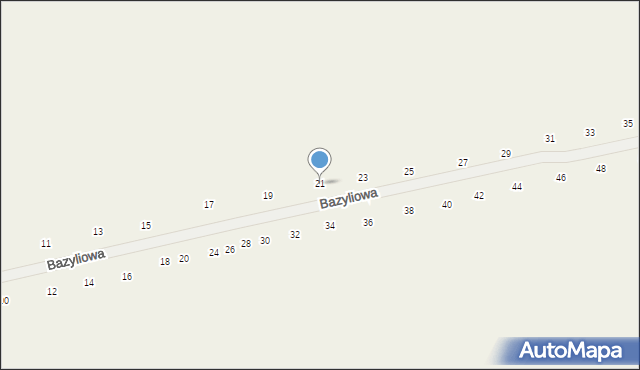 Suszno, Bazyliowa, 21, mapa Suszno