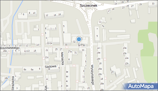 Szczecinek, Bartoszewskiego, 34, mapa Szczecinek