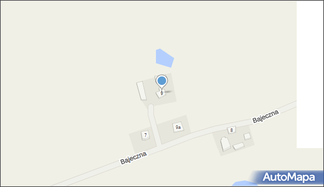 Szczodrowo, Bajeczna, 9, mapa Szczodrowo