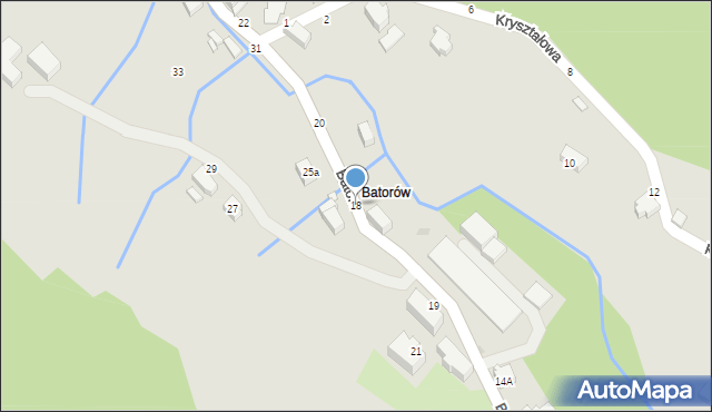 Szczytna, Batorów, 18, mapa Szczytna