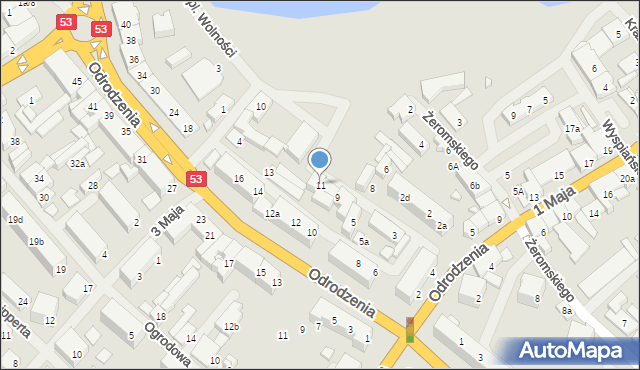 Szczytno, Barcza Reinholda, 11, mapa Szczytno