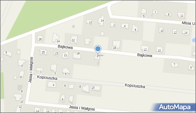 Szembekowo, Bajkowa, 17, mapa Szembekowo