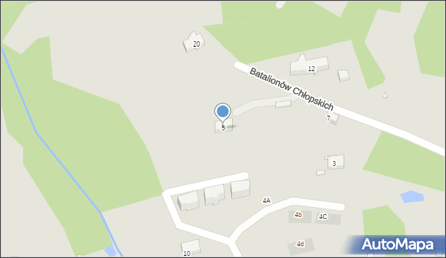 Szklarska Poręba, Batalionów Chłopskich, 5, mapa Szklarska Poręba