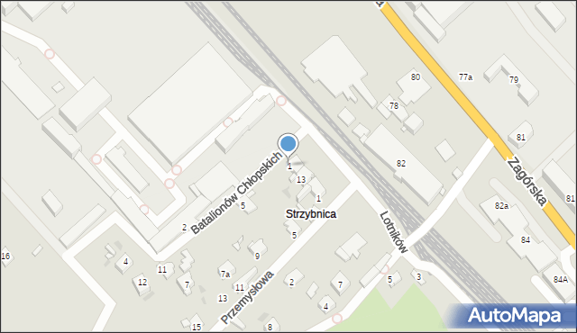 Tarnowskie Góry, Batalionów Chłopskich, 1, mapa Tarnowskie Góry