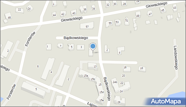 Tczew, Bądkowskiego Lecha, 1b, mapa Tczew